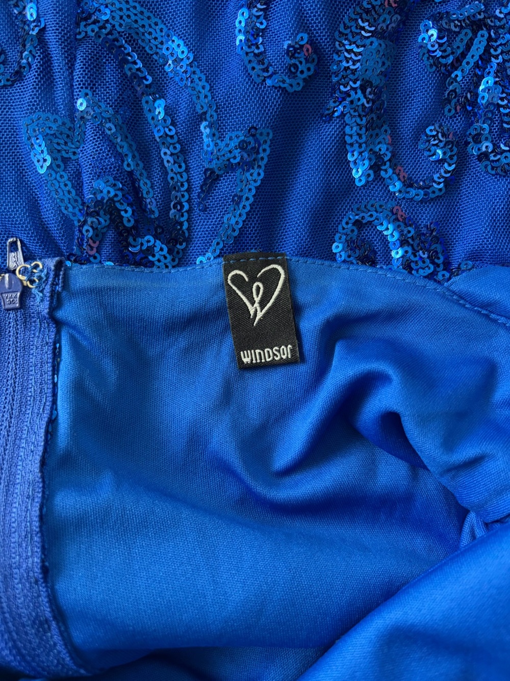 Blue sequin dress - Picture 6 of 7